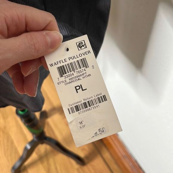 Style & Co Womens Knitted Sweater Waffle Pullover Charcoal Black Size Large NWT - Picture 7 of 10